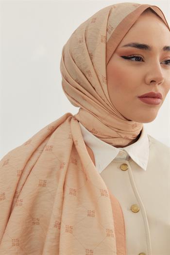 Silk Home Olinda Şal - 49003 - Koyu Bej