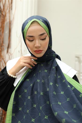 Silk Home Olinda Şal - 49003 - Lacivert Yeşil