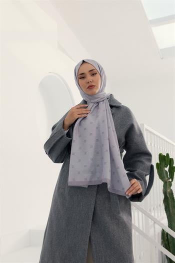 Silk Home Olinda Şal - 49003 - Lila Gümüş