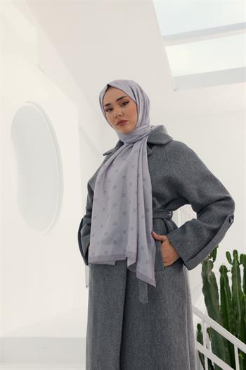 Silk Home Olinda Şal - 49003 - Lila Gümüş