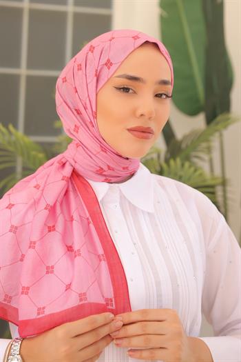 Silk Home Olinda Şal - 49003 - Pembe Kırmızı