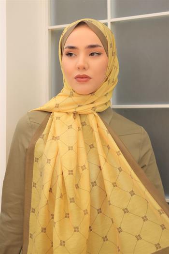 Silk Home Olinda Şal - 49003 - Sarı Yeşil