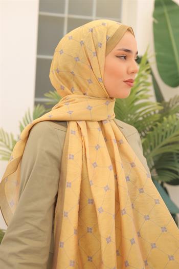 Silk Home Olinda Şal - 49003 - Sarı Yeşil Mavi