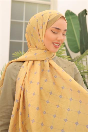 Silk Home Olinda Şal - 49003 - Sarı Yeşil Mavi