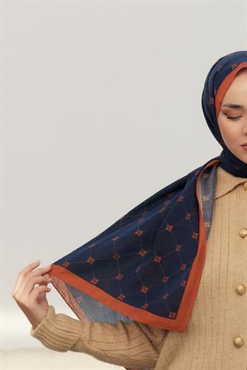 Silk Home Olinda Şal - 49003 - Siyah Kiremit