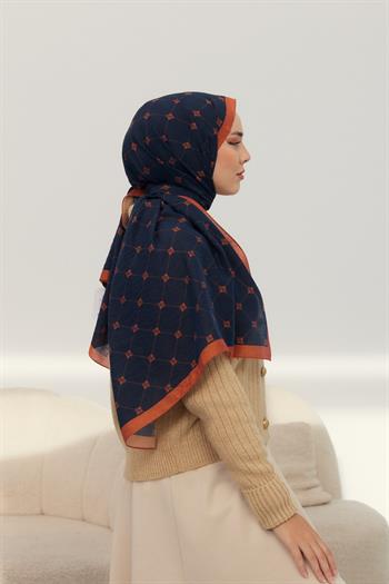 Silk Home Olinda Şal - 49003 - Siyah Kiremit