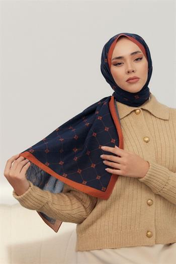 Silk Home Olinda Şal - 49003 - Siyah Kiremit