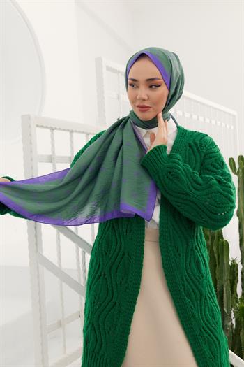 Silk Home Olinda Şal - 49003 - Zümrüt Mor