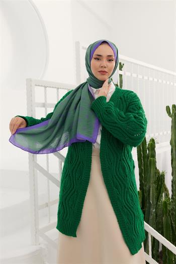 Silk Home Olinda Şal - 49003 - Zümrüt Mor