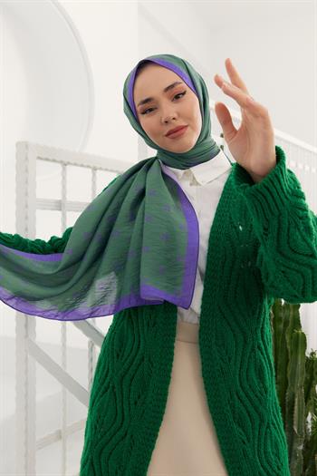 Silk Home Olinda Şal - 49003 - Zümrüt Mor