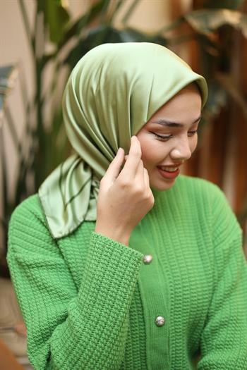 Silk Home Şeritli Micro Eşarp - Fıstık