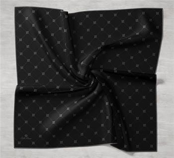 Silk Home Twill İpek Eşarp - 11392-02 Siyah Gri