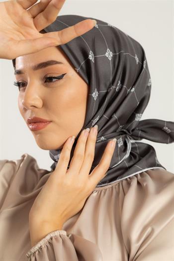 Silk Home Twill İpek Eşarp - 11392-06 Antrasit