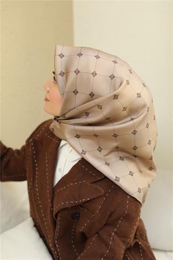 Silk Home Twill İpek Eşarp - 11392-13 Vizon Kahve