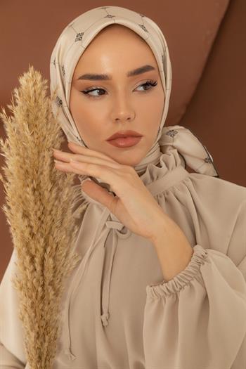 Silk Home Twill İpek Eşarp - 11392-30 Taş Haki