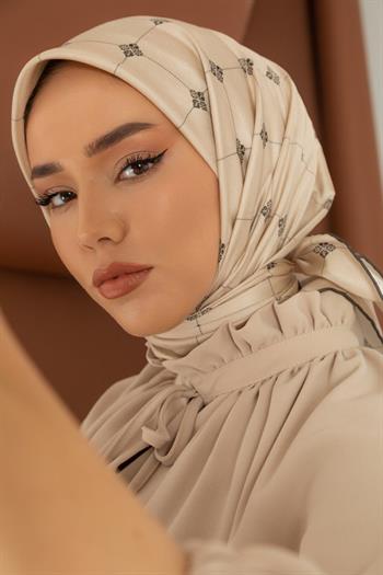 Silk Home Twill İpek Eşarp - 11392-30 Taş Haki