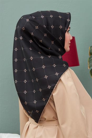 Silk Home Twill İpek Eşarp - 11392-31 Siyah Vizon
