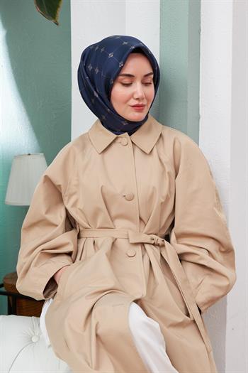 Silk Home Twill İpek Eşarp - 11392-32 Lacivert Vizon