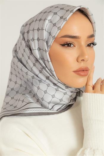 Silk Home Twill İpek Eşarp - 11393-01 Açık Taş