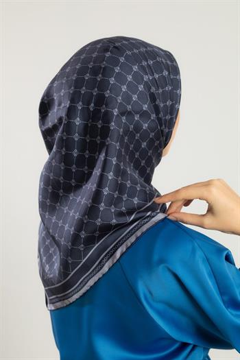 Silk Home Twill İpek Eşarp - 11393-07 Lacivert Füme