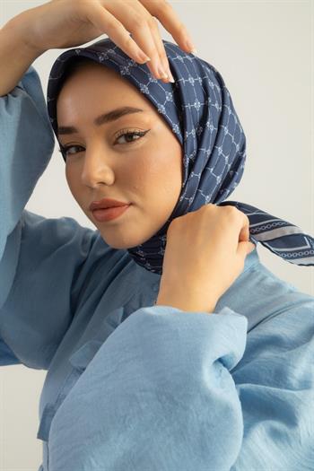 Silk Home Twill İpek Eşarp - 11393-20 Lacivert Mavi