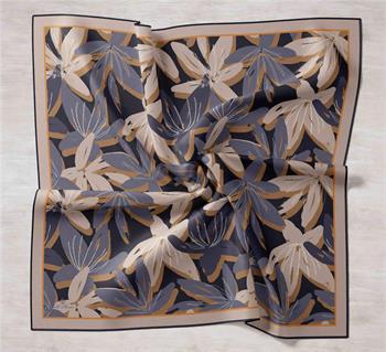 Silk Home Twill İpek Eşarp - 11439-37 Vizon Mavi