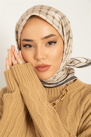 Silk Home Twill İpek Eşarp - 11393-16 Açık Taş Haki