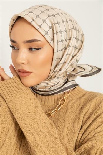 Silk Home Twill İpek Eşarp - 11393-16 Açık Taş Haki
