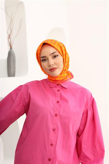 Silk Home Twill İpek Eşarp - 11393-33 Turuncu