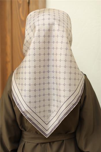 Silk Home Twill İpek Eşarp - 11393-09 Taş Füme