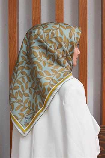 Silk Home Twill İpek Eşarp - 11397-29 Çağla Safran
