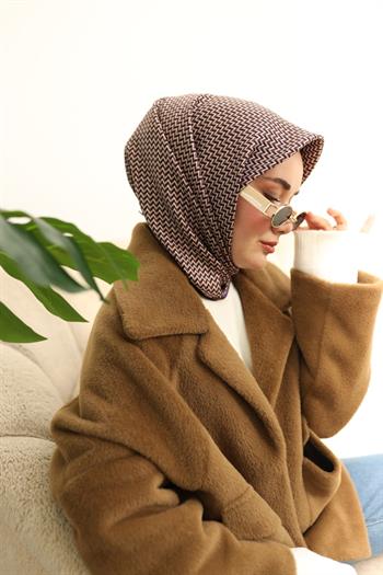 Silk Home Twill İpek Eşarp - 11409-37 Acı Kahve Mor Leylak