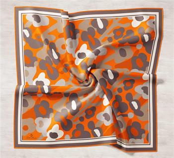 Silk Home Twill İpek Eşarp - 11410-34 Turuncu