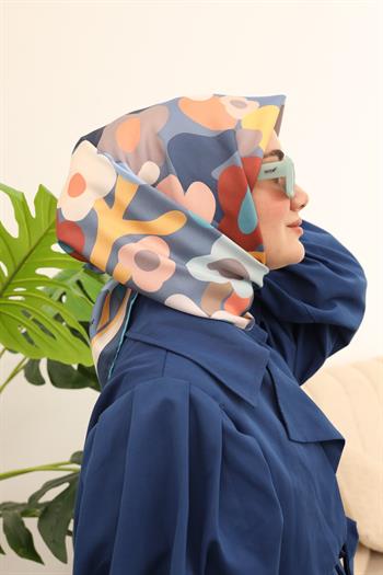 Silk Home Twill İpek Eşarp - 11410-38 İndigo