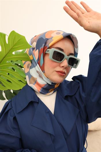 Silk Home Twill İpek Eşarp - 11410-38 İndigo