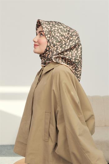 Silk Home Twill İpek Eşarp - 11412-24 Haki Pudra