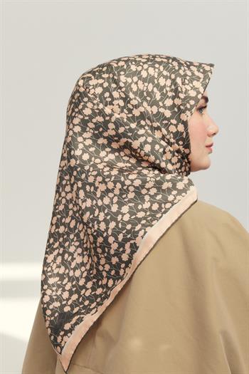Silk Home Twill İpek Eşarp - 11412-24 Haki Pudra