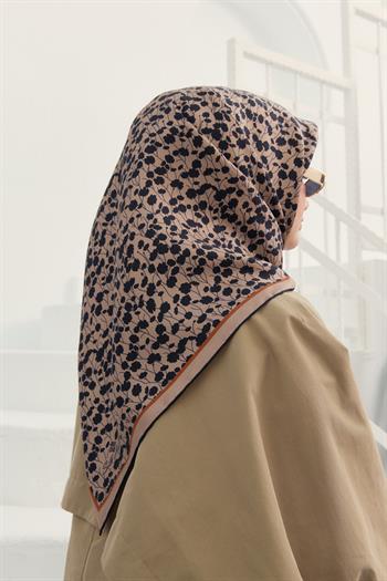 Silk Home Twill İpek Eşarp - 11412-27 Vizon Siyah