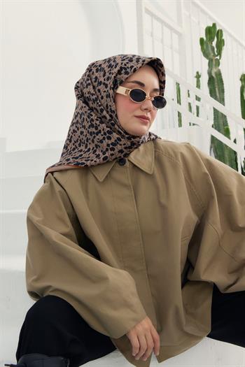 Silk Home Twill İpek Eşarp - 11412-27 Vizon Siyah