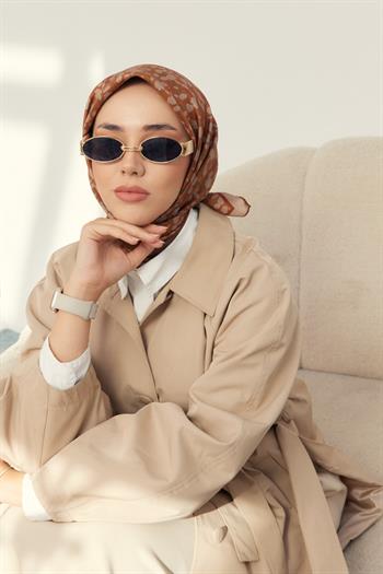 Silk Home Twill İpek Eşarp - 11412-32 Bakır Vizon