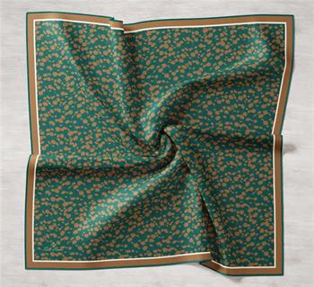 Silk Home Twill İpek Eşarp - 11412-34 Petrol Kahve