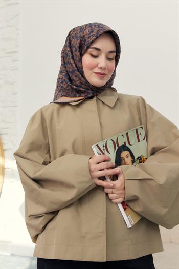 Silk Home Twill İpek Eşarp - 11412-42 Acı Kahve