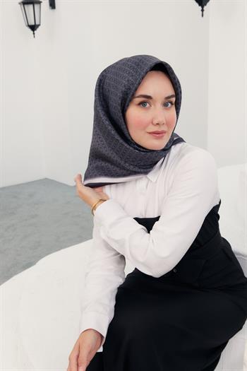 Silk Home Twill İpek Eşarp - 11414-04 Antrasit