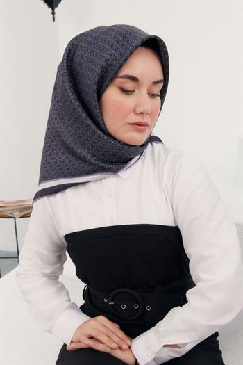 Silk Home Twill İpek Eşarp - 11414-04 Antrasit