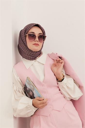 Silk Home Twill İpek Eşarp - 11414-09 Gülkurusu