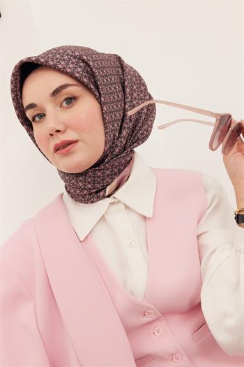 Silk Home Twill İpek Eşarp - 11414-09 Gülkurusu