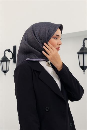 Silk Home Twill İpek Eşarp - 11414-13 Füme