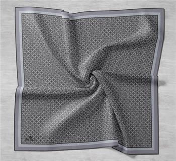 Silk Home Twill İpek Eşarp - 11414-13 Füme