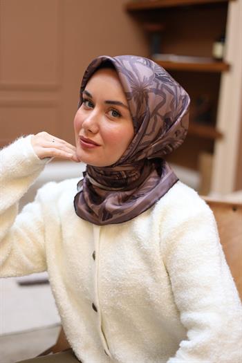 Silk Home Twill İpek Eşarp - 11419-25 Gül Kurusu