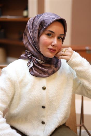 Silk Home Twill İpek Eşarp - 11419-25 Gül Kurusu